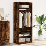 Wardrobe Smoked Oak 80x50x200 cm Engineered Wood 3307697