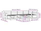 Outdoor Sofa Set 7 pcs Natural Solid Acacia Wood 3366677