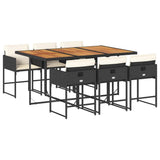 Garden Dining Set Black, Brown, Cream White 3211275
