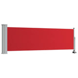 Patio Retractable Side Awning 80x300 cm Red 48363