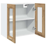 Kitchen Wall Cabinet Lyon with Glass Door Artisan Oak 60x31x60 cm 856168