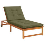 Sunlounger Cushion GEMERT 100% Polyester Olive Green 947427