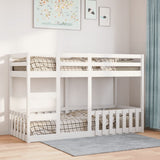 Bunk Bed White 75x190 cm Solid Wood Pine 3308596