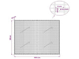 Gabion with 3.5 mm Wire and 5x2.5 cm Mesh 100x10x100 cm 3461564