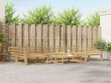 Outdoor Sofa Set 7 pcs White 3386128