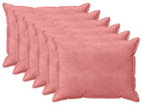 Cushion Cover 6 pcs HOUTEN Pink 80 x 80 cm Velvet 921588