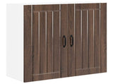 Wall Cabinet LUCCA Brown Oak 80 x 31 x 80 cm Engineered Wood 885062