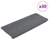 Stair Mats Self-adhesive 30 pcs Grey 65x24.5x3.5 cm 3365913