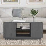 Coffee Table Grey 90x49x40.5 cm Solid Wood Pine 814401