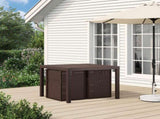 Garden Dining Chairs 2 pcs Brown PP 899962
