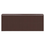 Garden Shed Dark Brown 192x523x223 cm Galvanised Steel 3147464