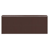 Garden Shed Dark Brown 192x523x223 cm Galvanised Steel 3147464