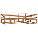 Outdoor Sofa Set 4 pcs Natural Solid Acacia Wood 3367522