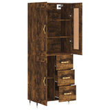 Highboard Smoked Oak 69.5x34x180 cm Engineered Wood 3199990