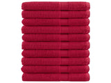 Premium Towels SOLUND 10 pcs Red 100x200 cm 600 gsm 137415