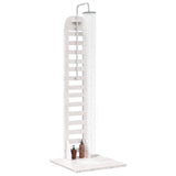Outdoor Shower 223 cm Solid Pine Wood and Stainless Steel White 886329