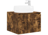 Bathroom Cabinet Set 3 pcs Smoked Oak 49.5 x 44.5 x 66 cm 3405722