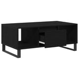 Coffee Table Black Oak 90 x 50 x 36.5 cm Engineered Wood 862964
