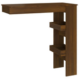 ZNTS Wall Bar Table Brown Oak 102x45x103.5 cm Engineered Wood 817224