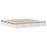 Bed Frame White 180 x 200 cm Solid Pine Wood 3385707