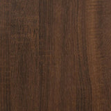 ZNTS TV Cabinet with Door Brown Oak 102x30x36 cm 823357