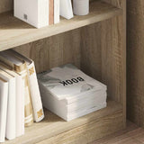 Bookshelf Sonoma Oak 80x24x75 cm Engineered Wood 800894