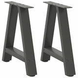 Coffee Table Legs A-Shaped 2 pcs Anthracite 38x cm Steel 4012830