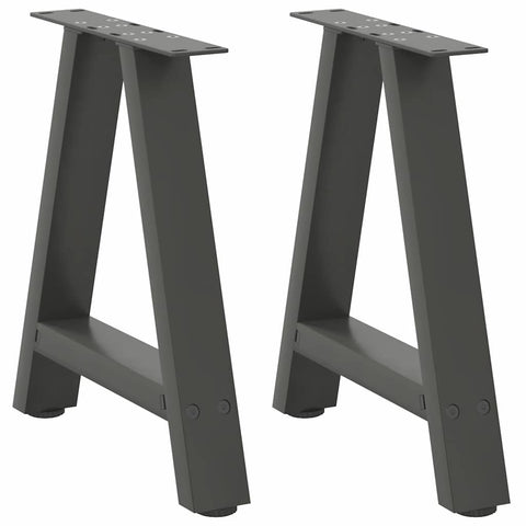 ZNTS Coffee Table Legs A-Shaped 2 pcs Anthracite 38x cm Steel 4012830