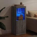 Sideboard with LED Lights Grey Sonoma 41x37x100 cm 836649