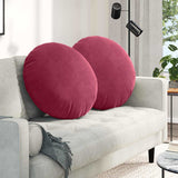 Seat Cushions 2 pcs Wine Red 80 x 29 cm Velvet 42014253