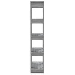 Book Cabinet/Room Divider Grey Sonoma 80x30x160 cm Engineered Wood 813573
