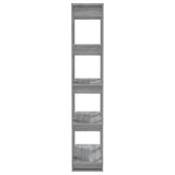 Book Cabinet/Room Divider Grey Sonoma 80x30x160 cm Engineered Wood 813573