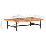 Coffee Table 142x90x42 cm Solid Acacia Wood 320655