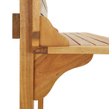Balcony Bar Table 90x37x122.5 cm Solid Acacia Wood 310253