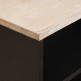 TV Cabinet White Wash Finish 80 x 33 x 46 cm Solid Mango Wood 4017879