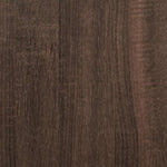 ZNTS 3 Piece Bathroom Furniture Set Brown Oak Engineered Wood 3301094