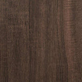 ZNTS 3 Piece Bathroom Furniture Set Brown Oak Engineered Wood 3301079