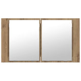 Bathroom Mirror Cabinet with Shelf Artisan Oak 80 x 12 x 45 cm 886227