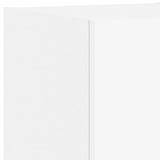 4 Piece TV Wall Cabinets with LED Lights White 3216881