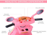 Kids Electric Ride On Toy Car 6V Electric Motorbike with Chargeable Battery Headlight and Music for T3398P348147