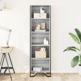 Bookcase Grey Sonoma 50x31x169 cm Engineered Wood 848617