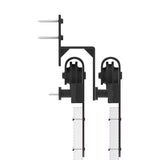 Sliding Door Hardware Kit 366 cm Steel Black 3295753