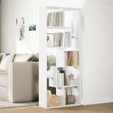 Room Divider Bookcase White 67x25x161.5 cm Engineered Wood 858075