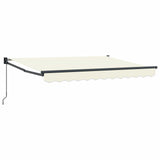 Retractable Awning Cream 2.5 x 2 m 100% Polyester and Aluminium 3419019