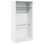 Wardrobe White 100x50x200 cm Engineered Wood 3307801