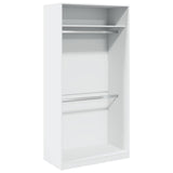 Wardrobe White 100x50x200 cm Engineered Wood 3307801