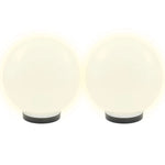 LED Bowl Lamps 4 pcs Spherical 25 cm PMMA 277142