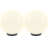 LED Bowl Lamps 4 pcs Spherical 25 cm PMMA 277142