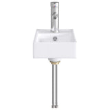 Bathroom Wash Basin Chrome 40.5 x 22.5 x 11.5 cm Metal 890226