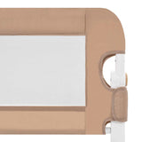 Toddler Safety Bed Rail Taupe 180x42 cm Polyester 10175